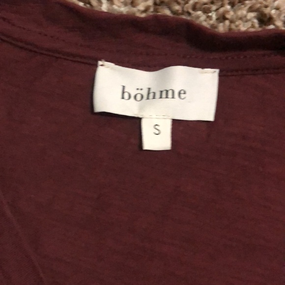 Boho Burgundy Top - Picture 3 of 3